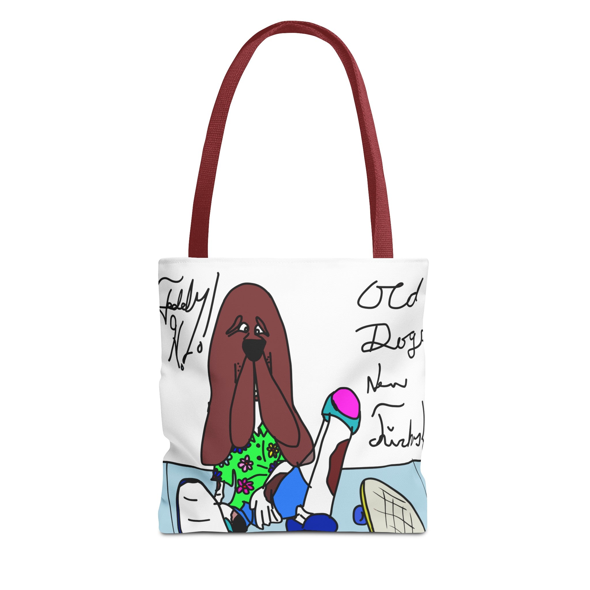 Old Dogs New Tricks - Teddy H Tote Bag (AOP)