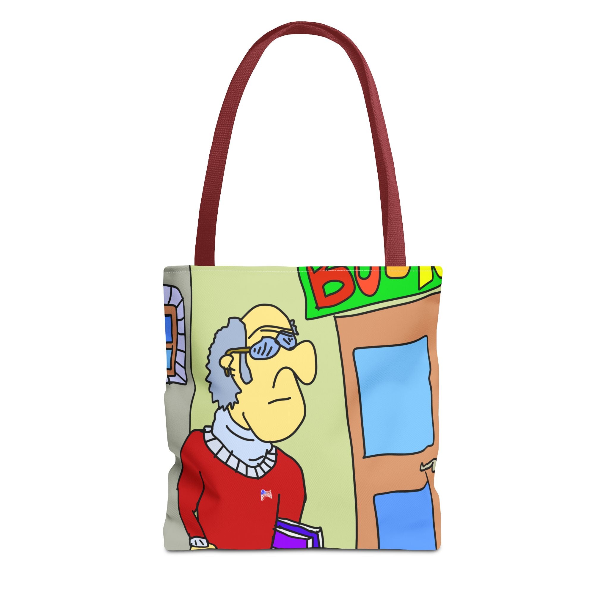 Time Traveling Bookstore George Tote Bag (AOP)