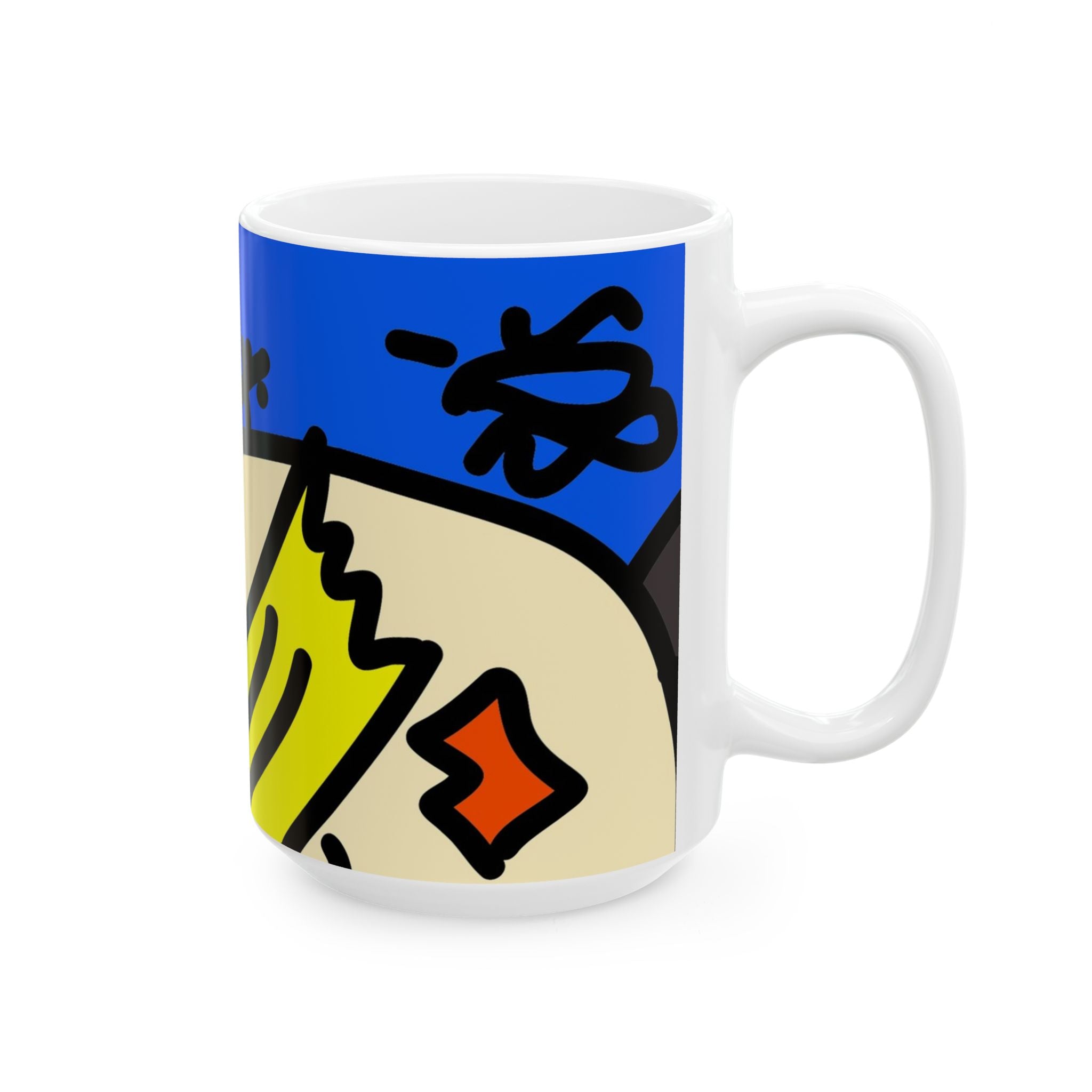 80’s Punk Rock Girl - Ceramic Mug, (11oz, 15oz)