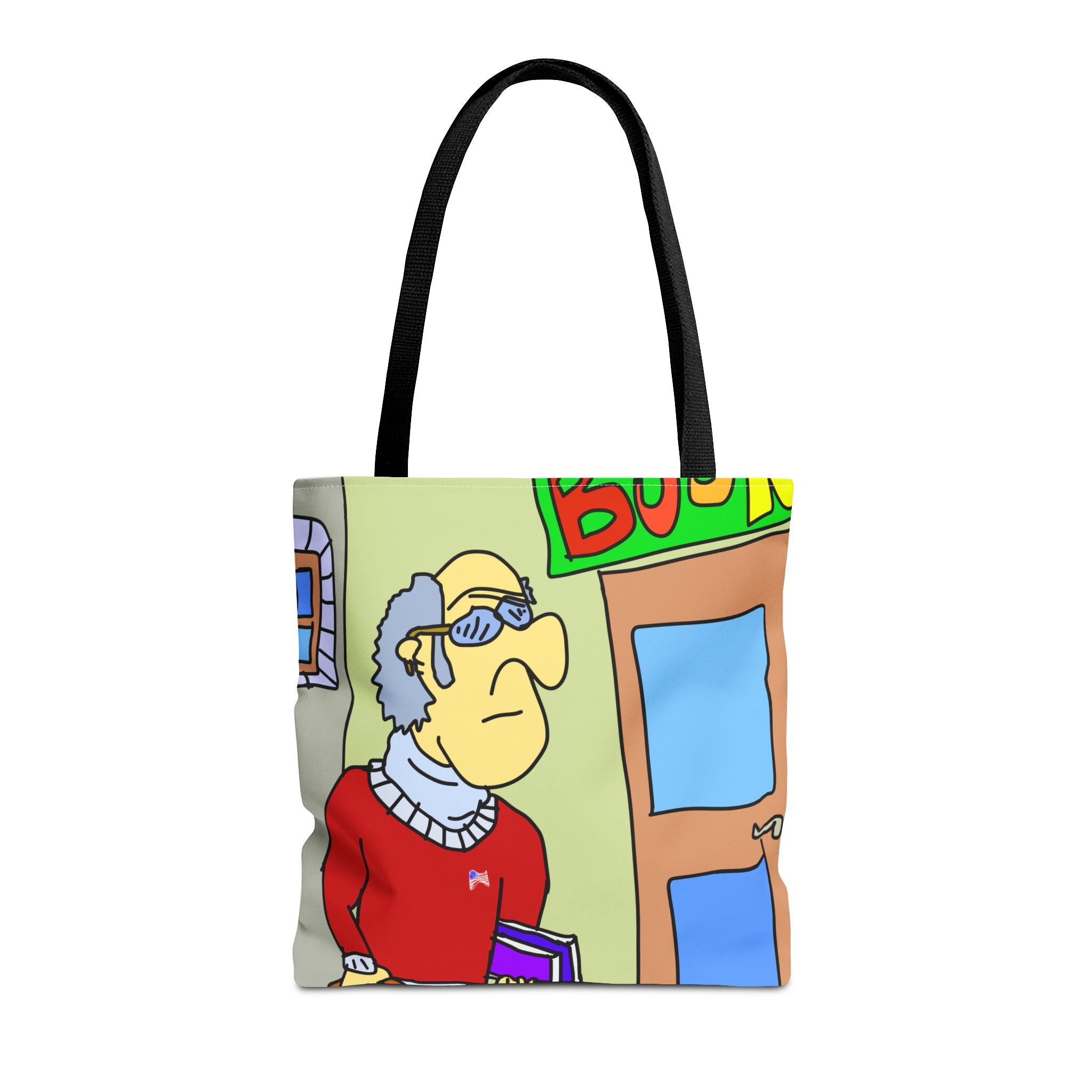 Time Traveling Bookstore George Tote Bag (AOP)