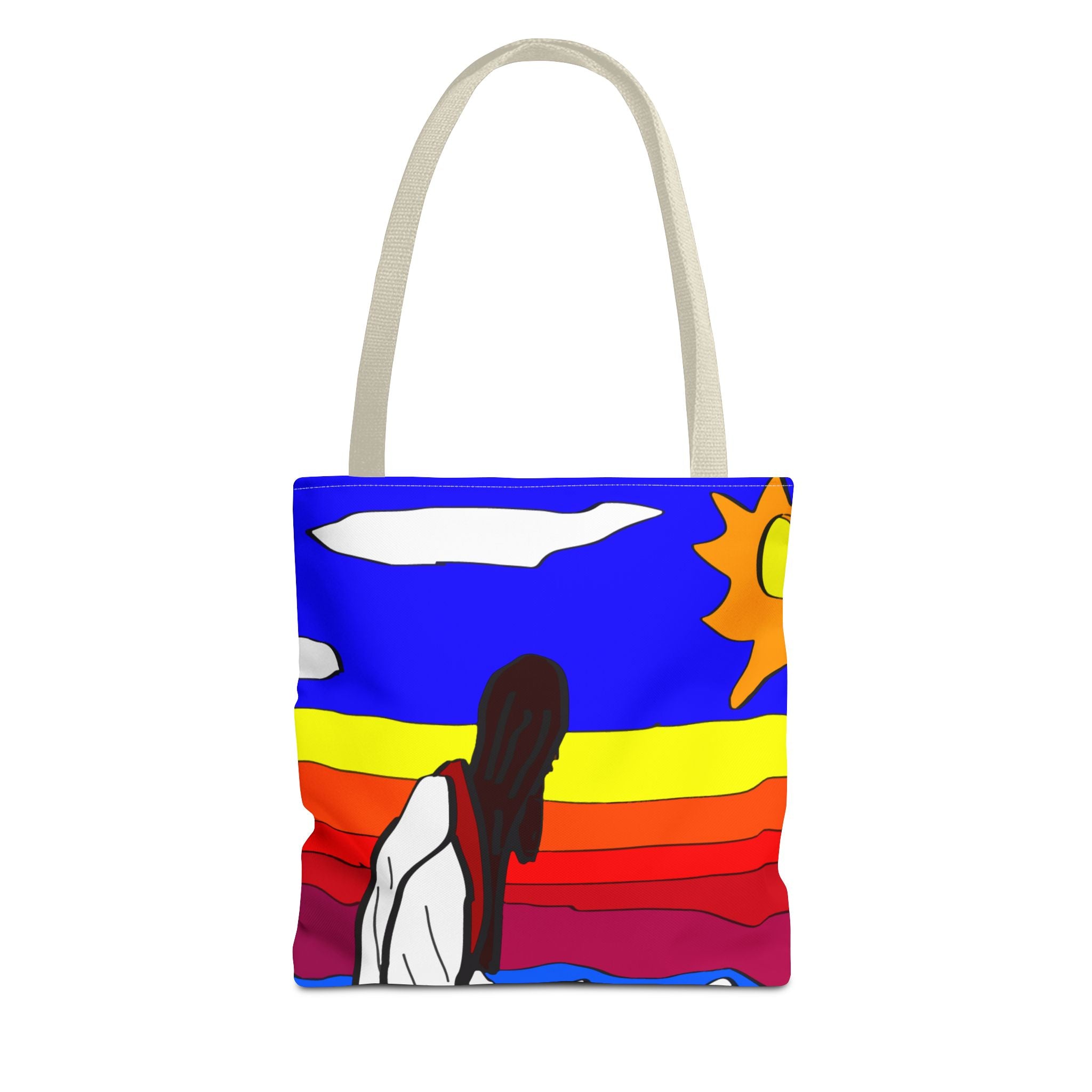 Jesus Surfs - Walks on Water - Tote Bag (AOP)